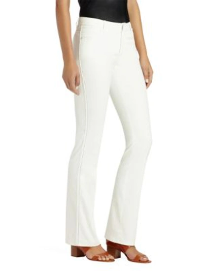 Shop Lafayette 148 Thompson Waxed Bootcut Jeans In White