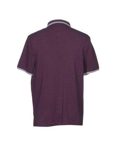 Shop Michael Kors Polo Shirt In Deep Purple