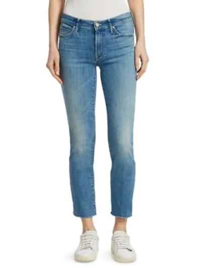 Shop Mother Rascal Ankle Snippet Jeans In Well Playe