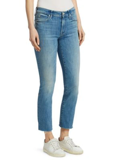 Shop Mother Rascal Ankle Snippet Jeans In Well Playe