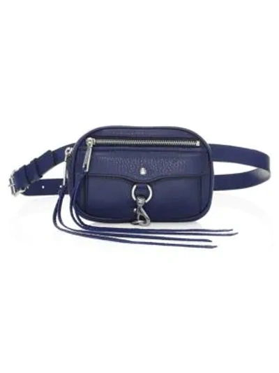 Shop Rebecca Minkoff Blythe Leather Belt Bag In Black