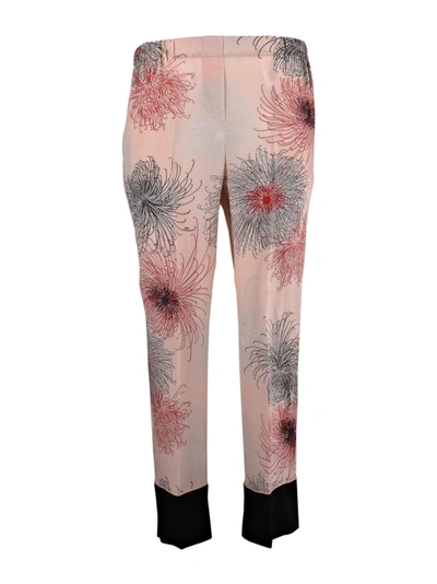 Shop N°21 Floral Printed Trousers In Multicolour