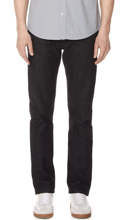 Shop Naked & Famous Weird Guy Jeans In Black/grey