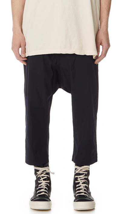 Shop Rick Owens Drkshdw Cropped Trousers In Passport