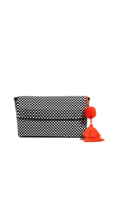 Shop Likely Katie Clutch In Black/white