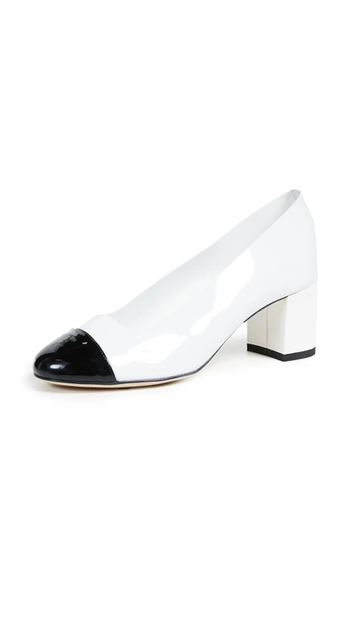 Shop Marskinryyppy Mags Pumps In White/black