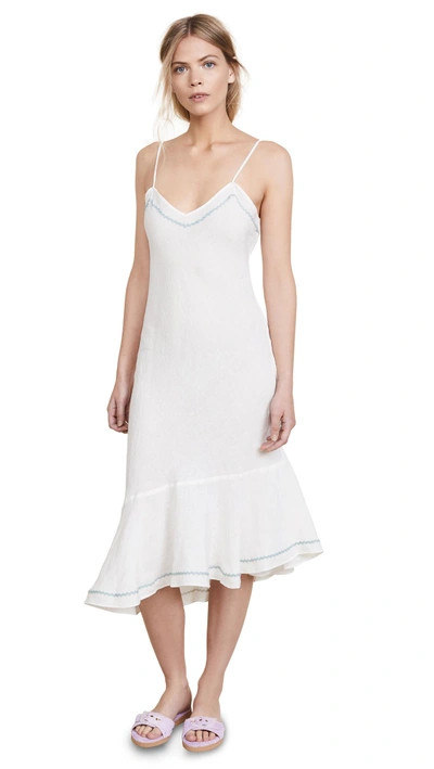 Shop Marysia Mano Dress In Coconut/sea Foam