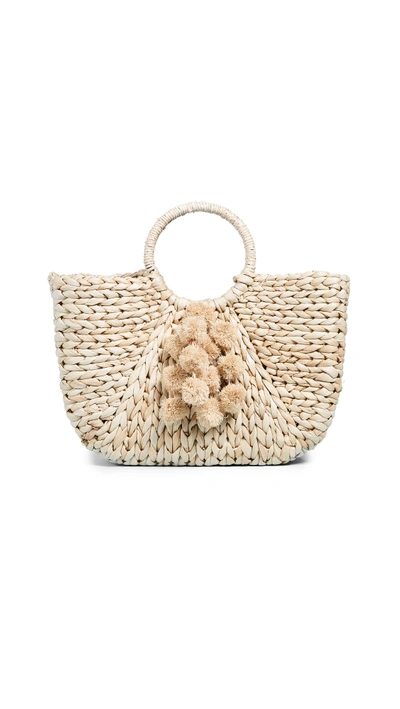 Shop Hat Attack Round Handle Tote In Neutral