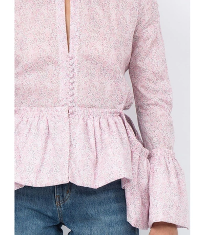 Shop Loewe Liberty Blouse In Pink