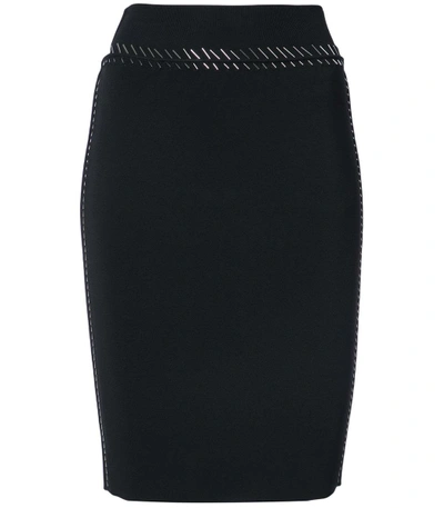 Shop Alexander Wang Sequin Embellished Skirt In Black