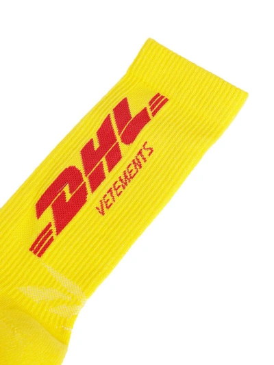 Vetements Dhl X Logo Socks | ModeSens