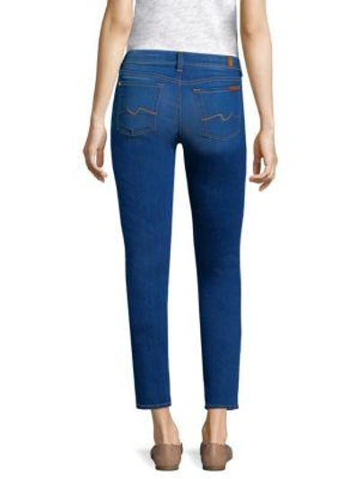 Shop 7 For All Mankind Roxanne Ankle Jeans In Blue Manhattan