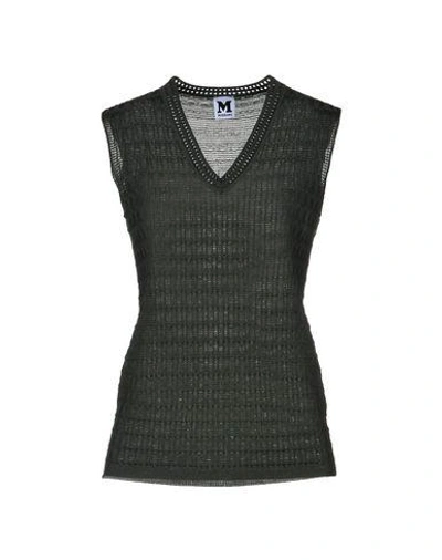 Shop M Missoni Sweater In Military Green