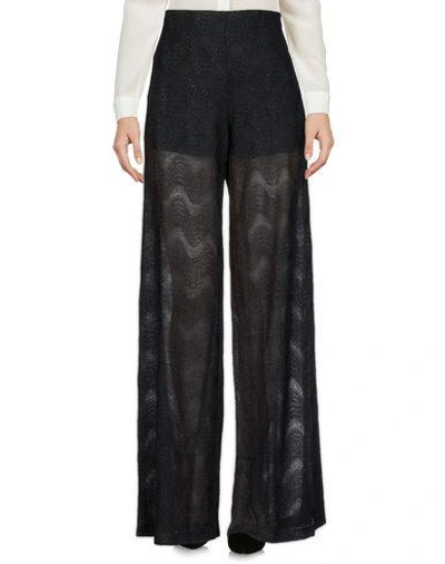 Shop M Missoni Casual Pants In Black