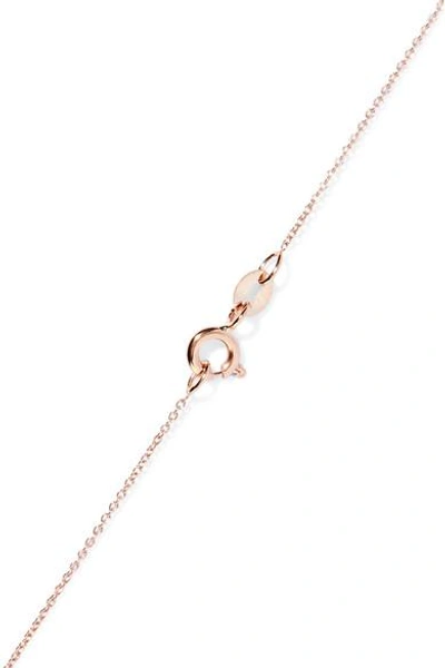 Shop Diane Kordas Star 18-karat Rose Gold Diamond Necklace