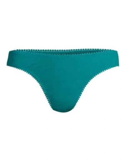 Shop On Gossamer Low Rise Mesh Hip-g Thong In Salt Water