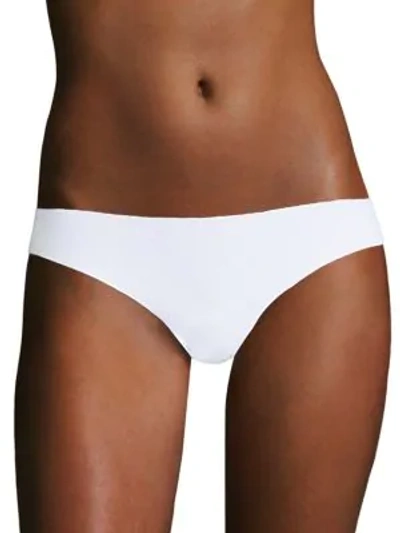 Shop Hanro Invisible Cotton Thong In White