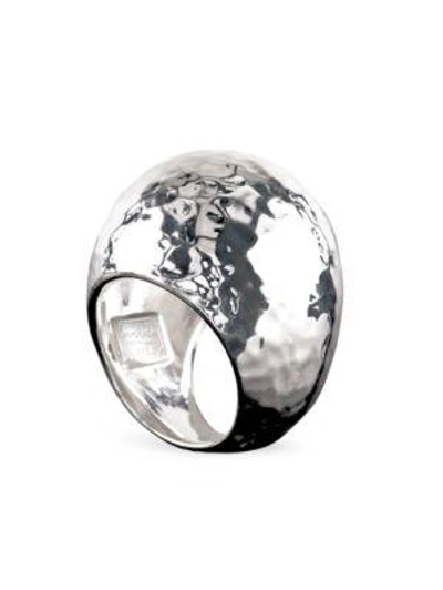 Shop Ippolita Women's Classico Statement Sterling Silver Hammered Dome Ring