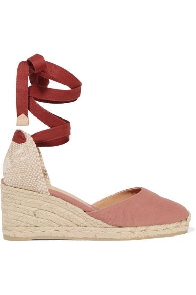castañer carina canvas wedge espadrilles