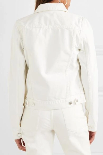 Shop Helmut Lang Denim Jacket In White