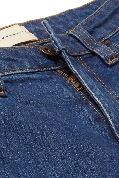 Shop Simon Miller W009 Iona High-rise Slim-leg Jeans In Dark Denim