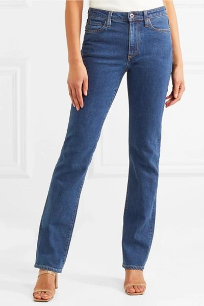 Shop Simon Miller W009 Iona High-rise Slim-leg Jeans In Dark Denim