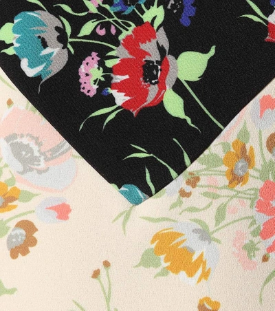 Shop Christopher Kane Archive Floral Crêpe Minidress In Multicoloured