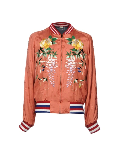 Shop Gucci Bomber In Pale Pink