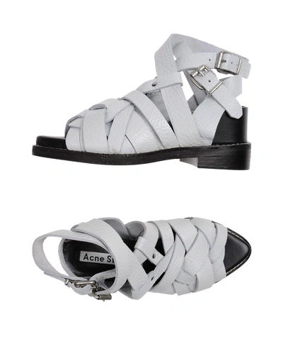 Shop Acne Studios Sandals In White