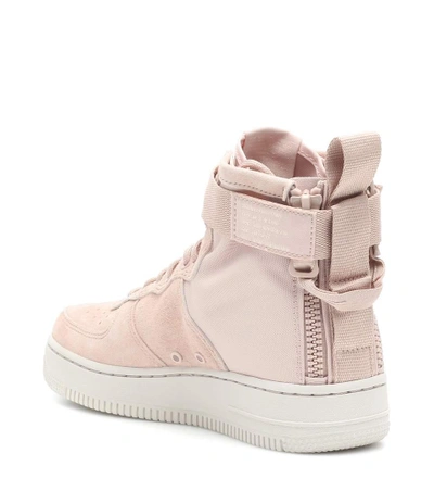 Shop Nike Sf Air Force 1 Suede Sneakers In Pink