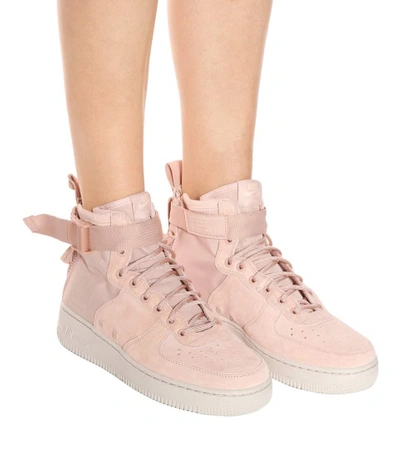 Shop Nike Sf Air Force 1 Suede Sneakers In Pink