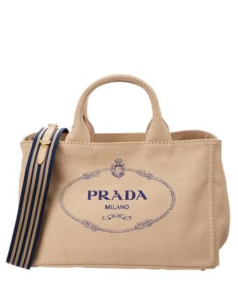 prada canvas shopper