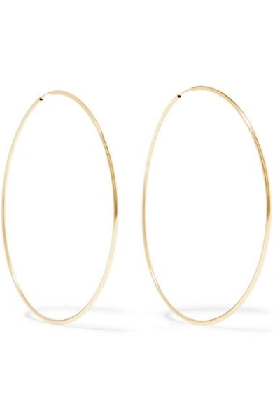Shop Loren Stewart Infinity 10-karat Gold Hoop Earrings