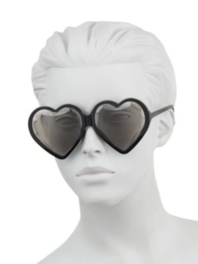 Shop Gucci Fashion Show Black Heart Sunglasses/60mm