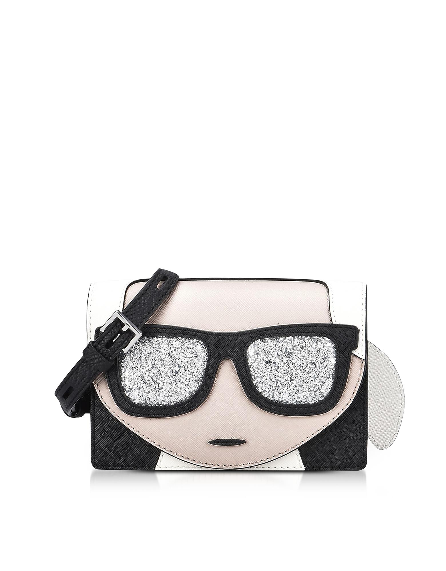Karl Lagerfeld K/ikonik Mini Crossbody Bag In Black ModeSens