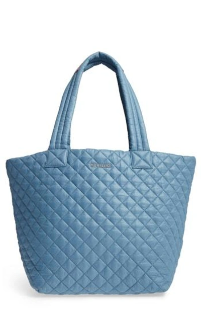 Shop Mz Wallace Medium Metro Quilted Nylon Tote In Cloud