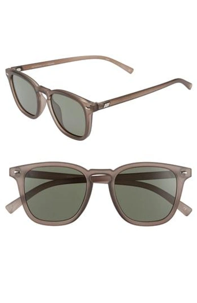 Shop Le Specs No Biggie 45mm Polarized Sunglasses - Matte Pebble