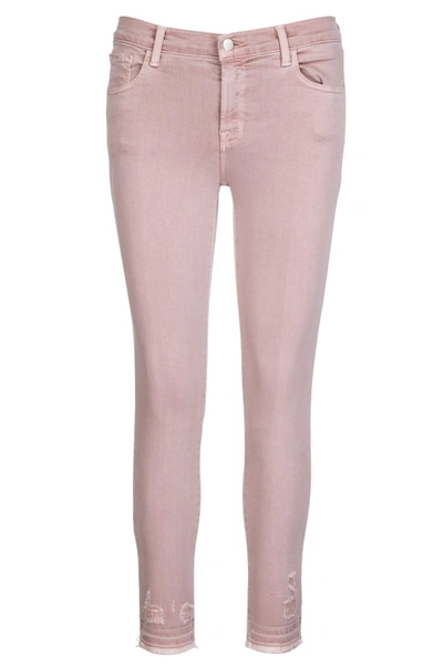 Shop J Brand Women's Slim Fit Jeans  Capri In Pink