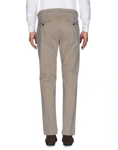 Shop Dondup Man Pants Beige Size 35 Cotton, Elastane