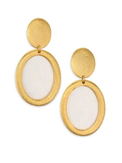 Shop Stephanie Kantis Life Two-tone Double-drop Earrings In Gold Silver