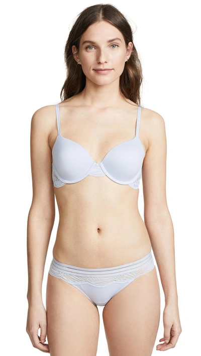 Shop Calvin Klein Underwear Perfectly Fit Slipcover Lightly Lined Full Coverage In Bliss