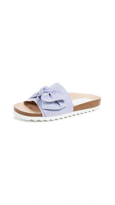 Shop Matt Bernson Sunshine Bow Slides In Chambray