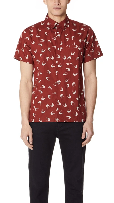 Shop Apc Cippi Shirt In Rouge