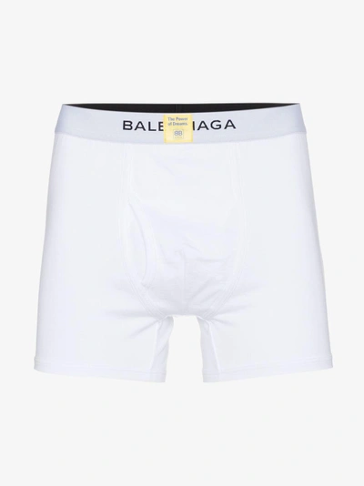Shop Balenciaga The Power Of Dreams Boxers In White