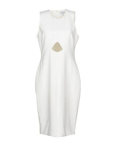 Shop Elizabeth And James Knee-length Dresses In White