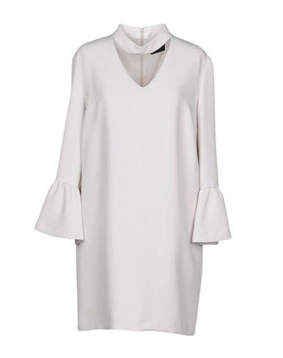 Shop Atos Lombardini Short Dresses In Light Grey