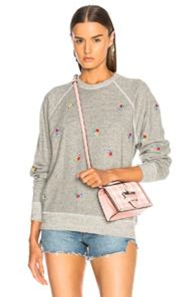 Shop The Great College Sweatshirt In Gray,floral