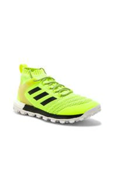 Shop Gosha Rubchinskiy X Adidas Copa Pk Mid Sneakers In Yellow,neon