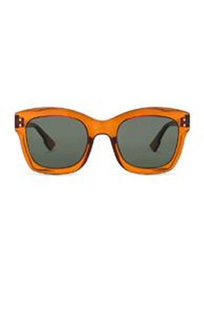 Shop Dior Izon Sunglasses In Orange & Green