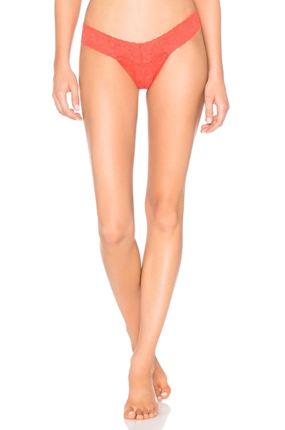 Shop Hanky Panky Low Rise Thong In Red